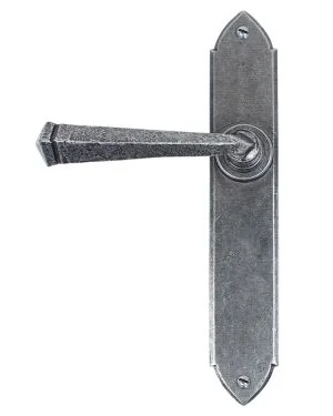 Pewter Gothic Lever Latch Set