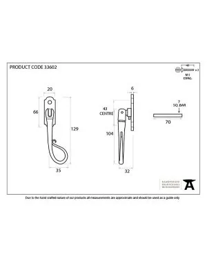 Pewter Shepherd's Crook Espag - RH