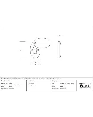 Pewter Oval Escutcheon & Cover