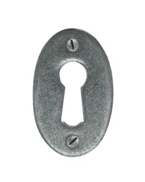 Pewter Oval Escutcheon