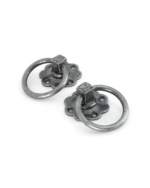 Pewter Ring Turn Handle Set