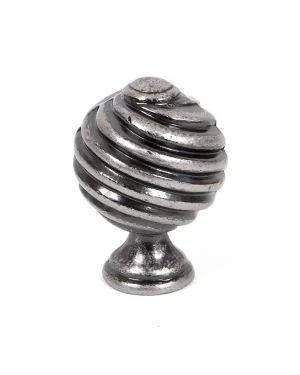 Pewter Twist Cabinet Knob