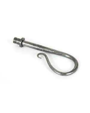 Pewter Shepherd's Crook Curtain Finial (pair)