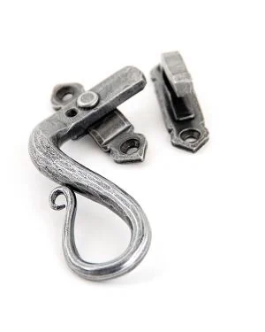 Pewter Locking Shepherd's Crook Fastener - LH