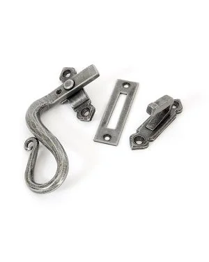 Pewter Locking Shepherd's Crook Fastener - LH