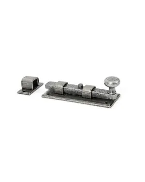 Pewter 4" Straight Knob Bolt