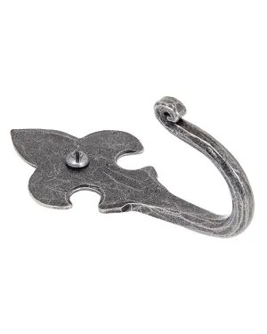 Pewter Fleur-De-Lys Coat Hook