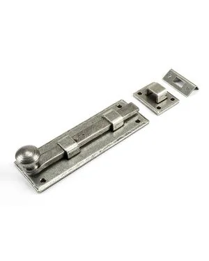 Pewter 6" Straight Knob Bolt