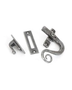 Pewter Locking Monkeytail Fastener - RH