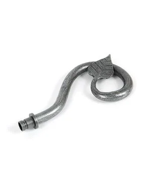 Pewter Leaf Curtain Finial (pair)