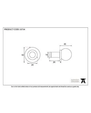 Pewter Ball Curtain Finial (pair)