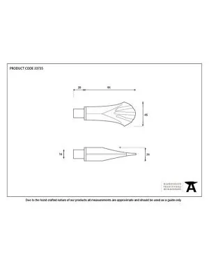 Pewter Shell Curtain Finial (pair)