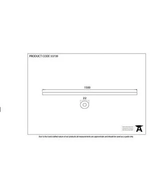 Pewter 1.5m Curtain Pole