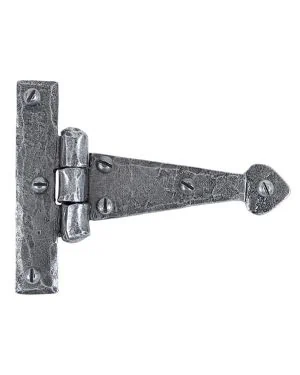 Pewter 4" Arrow Head T Hinge (pair)