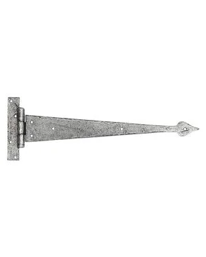 Pewter 15" Arrow Head T Hinge (pair)