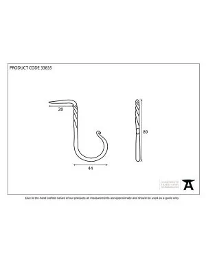 Black Cup Hook - Large