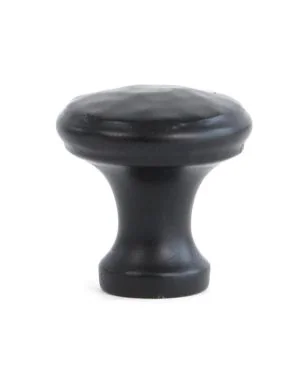 Black Hammered Cabinet Knob - Small