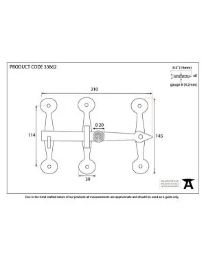 Beeswax Oxford Privacy Latch Set