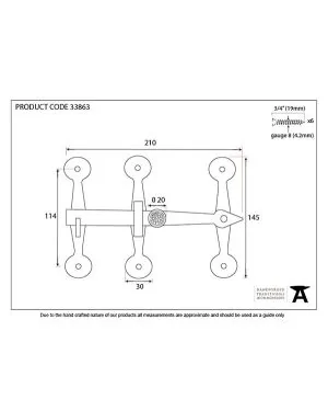 Black Oxford Privacy Latch Set