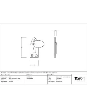 Beeswax Gothic Escutcheon & Cover
