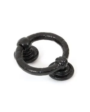 Black 4" Ring Door Knocker