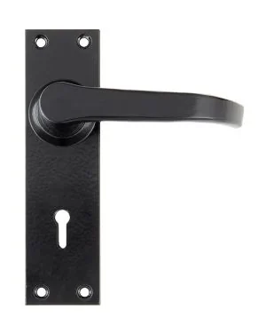 Black Deluxe Lever Lock Set