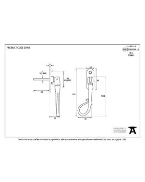 Black Shepherd's Crook Espag - LH