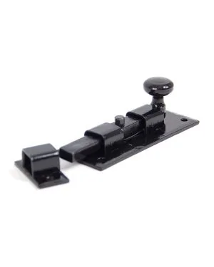 Black 4" Straight Knob Bolt