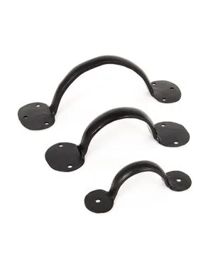 Black 6" Bean D Handle