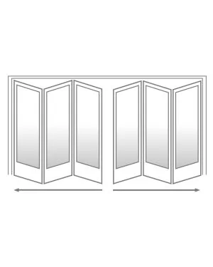 6 Door Bi-Folding Kit - Standard - 3D 3D