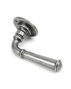 Pewter Regency Lever on Rose Set