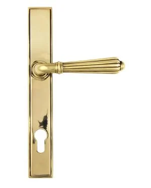 Aged Brass Hinton Slimline Lever Espag. Lock Set