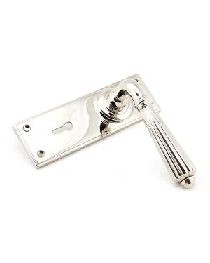 Polished Nickel Hinton Lever Lock Set