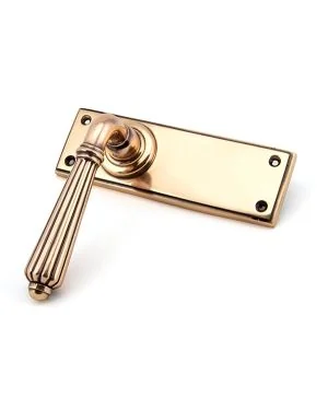 Polished Bronze Hinton Lever Latch Set