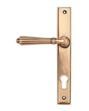 Polished Bronze Hinton Slimline Lever Espag. Lock Set