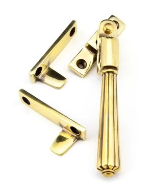 Aged Brass Night-Vent Locking Hinton Fastener