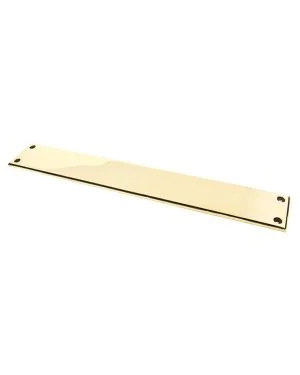 Aged Brass 425mm Art Deco Fingerplate