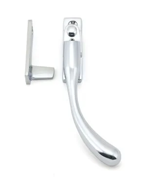 Polished Chrome Night-Vent Locking Peardrop Fastener - RH