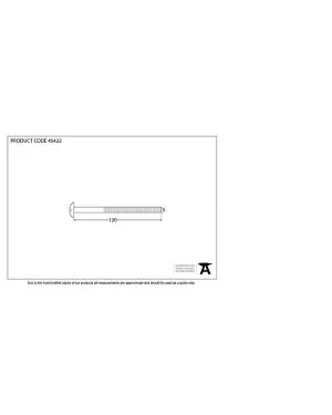 Polished Brass M5 x 120mm Male Bolt (1)