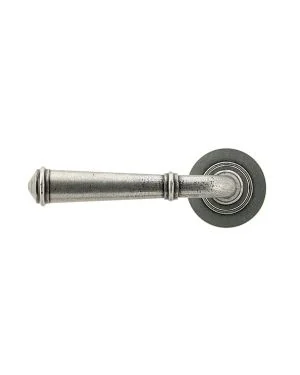 Pewter Regency Lever on Rose Set (Plain)