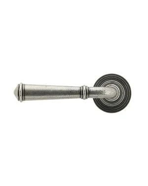 Pewter Regency Lever on Rose Set (Beehive)