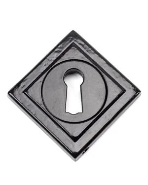 Black Round Escutcheon (Square)