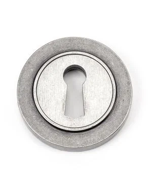 Pewter Round Escutcheon (Plain)