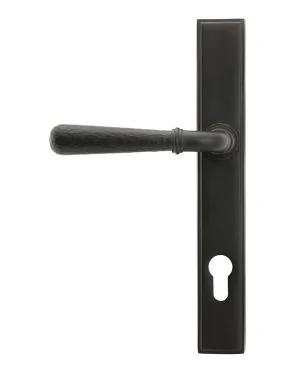 Aged Bronze Hammered Newbury Slimline Espag. Lock Set