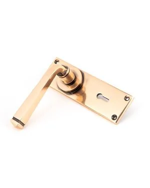 Polished Bronze Avon Lever Lock Set