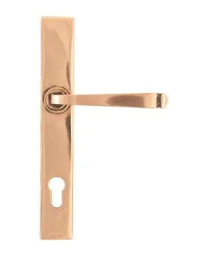 Polished Bronze Avon Slimline Lever Espag. Lock Set