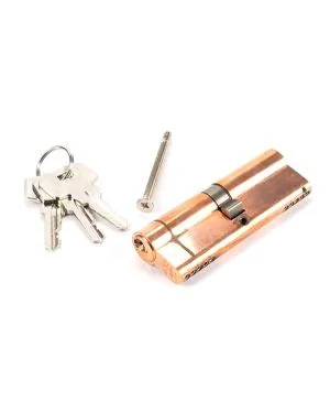 Polished Bronze 45/45 5pin Euro Cylinder