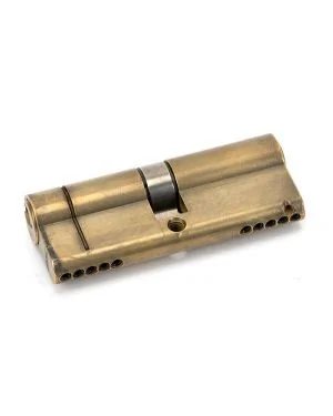 Aged Brass 40/40 5pin Euro Cylinder KA