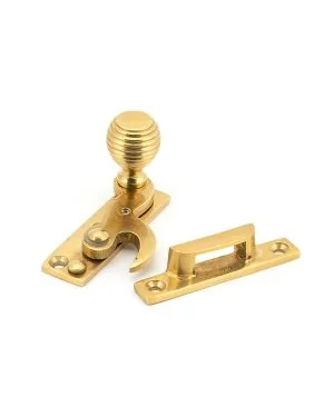 Polished Brass Beehive Sash Hook Fastener