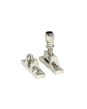 Polished Nickel Mushroom Brighton Fastener - Narrow (Square)